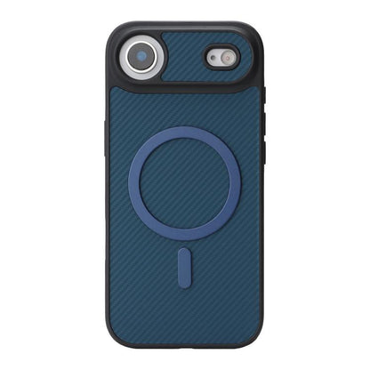 For iPhone Air Kalebol Carbon Fiber MagSafe Phone Case(Blue) by Kalebol
