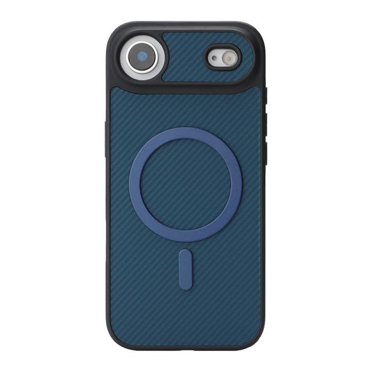 For iPhone Air Kalebol Carbon Fiber MagSafe Phone Case(Blue) by Kalebol