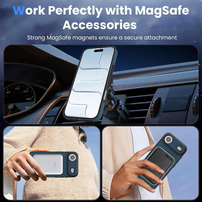 For iPhone Air Kalebol Carbon Fiber MagSafe Phone Case(Blue) by Kalebol