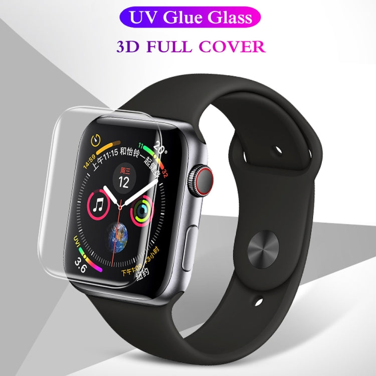UV Liquid Curved Full Glue Full Screen Tempered Glass for Apple Watch Series 6 / 5 / 4 / SE 3 / SE 2 / SE 1 40mm by bashfashion