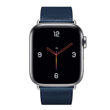 For Apple Watch 3 / 2 / 1 Generation 38mm Universal Leather Cross Band(Dark Blue) by bashfashion