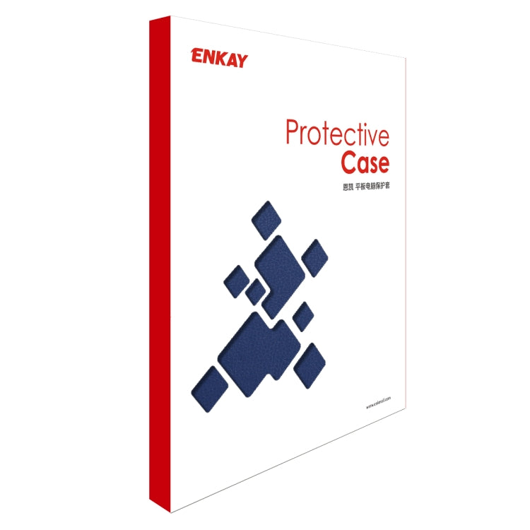 ENKAY 360 Degree Rotation Lichi Texture Leather Case with Holder for Samsung Galaxy Tab S6 10.5 T860 / T865(Dark Blue) by ENKAY