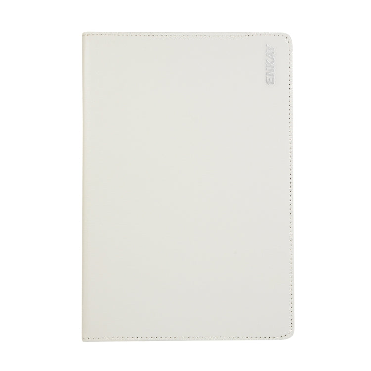 ENKAY 360 Degree Rotation Lichi Texture Leather Case with Holder for Samsung Galaxy Tab S6 10.5 T860 / T865(White) by ENKAY