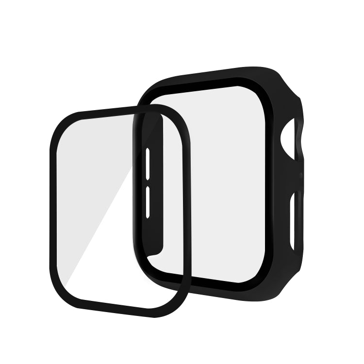 ENKAY Hat-prince Full Coverage PC Case + Tempered Glass Protector for Apple Watch Series 6 / 5 / 4 / SE 3 / SE 2 / SE 1 40mm(Black) by ENKAY