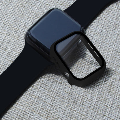 ENKAY Hat-prince Full Coverage PC Case + Tempered Glass Protector for Apple Watch Series 6 / 5 / 4 / SE 3 / SE 2 / SE 1 40mm(Black) by ENKAY