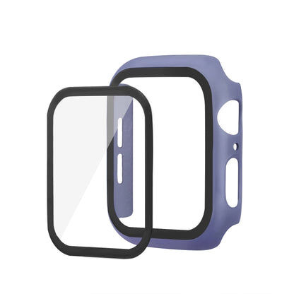 ENKAY Hat-prince Full Coverage PC Case + Tempered Glass Protector for Apple Watch Series 6 / 5 / 4 / SE 3 / SE 2 / SE 1 40mm(Blue) by ENKAY