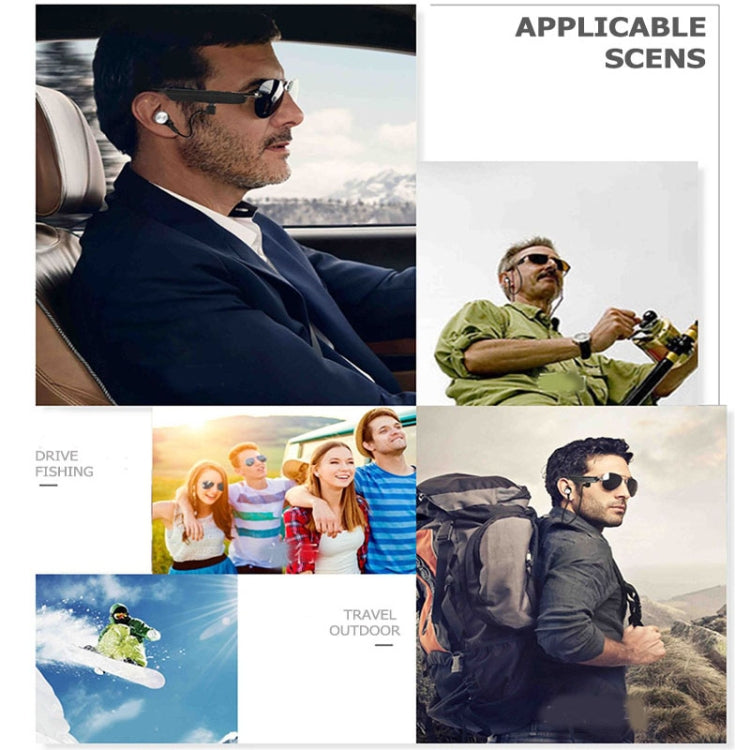 A8 Wireless Earphone Bluetooth Headset Sunglasses Music Headphones Smart Glasses Earbud Hands-free with Mic by bashfashion