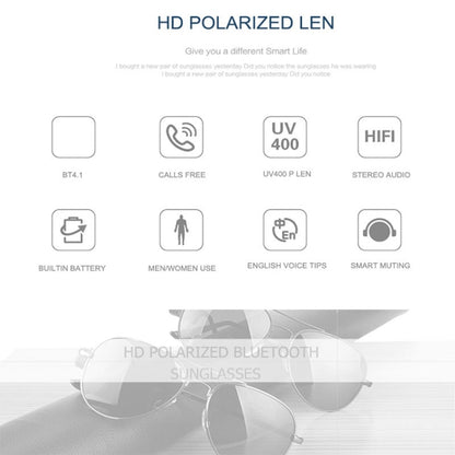 A8 Wireless Earphone Bluetooth Headset Sunglasses Music Headphones Smart Glasses Earbud Hands-free with Mic by bashfashion