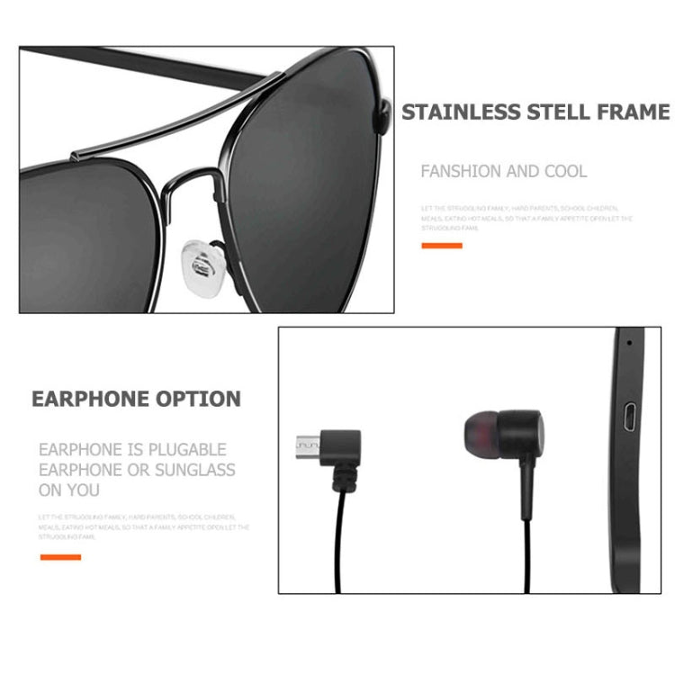 A8 Wireless Earphone Bluetooth Headset Sunglasses Music Headphones Smart Glasses Earbud Hands-free with Mic by bashfashion