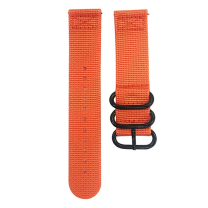 For Samsung Galaxy Watch Active 2 22mm / Gear S3 Nylon Three-ring Watch Band(Orang) by bashfashion