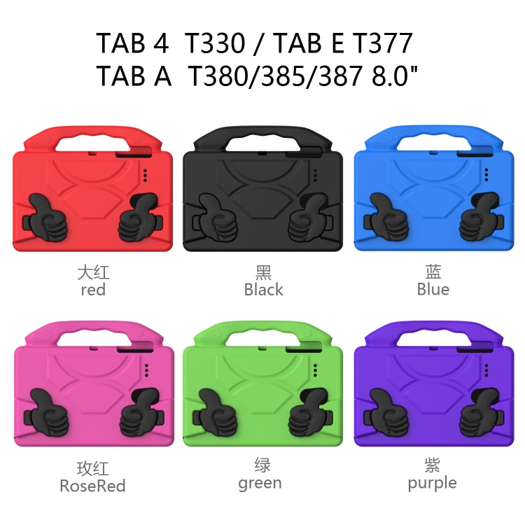 For Samsung Galaxy Tab A 8.0 2017 Thumb Bracket EVA Shockproof Tablet Case(Green) by bashfashion