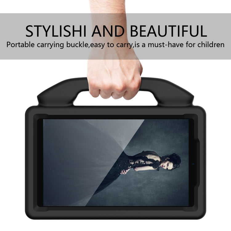 For Samsung Galaxy Tab A 8.0 T387 Thumb Bracket EVA Shockproof Tablet Case(Black) by bashfashion