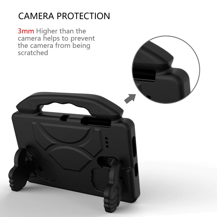 For Samsung Galaxy Tab A 8.0 T387 Thumb Bracket EVA Shockproof Tablet Case(Black) by bashfashion