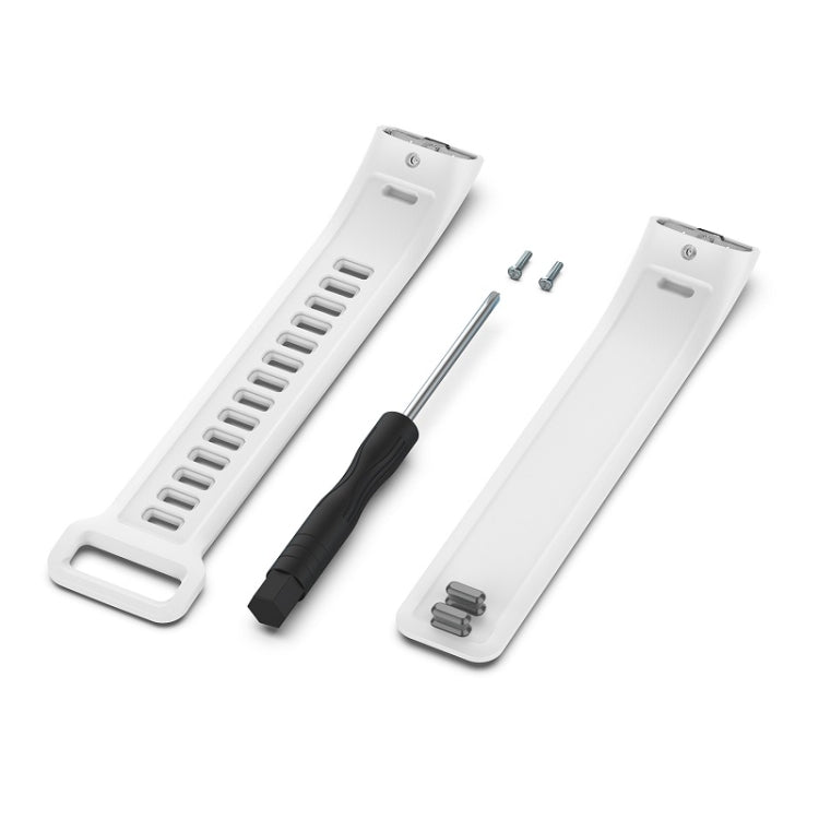 For Huawei Band 2 Pro / Band 2 / ERS-B19 / ERS-B29 Sports Bracelet Silicone Watch Band(White) by bashfashion