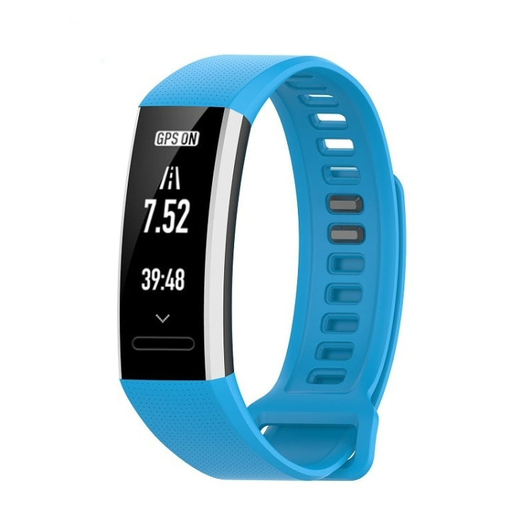 For Huawei Band 2 Pro / Band 2 / ERS-B19 / ERS-B29 Sports Bracelet Silicone Watch Band(Blue) by bashfashion