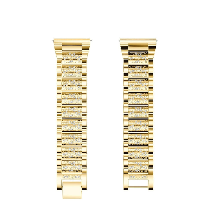 For Huami 1 / Huami 2 / Ticwatch1 / Ticwatch Pro / Samsung Galaxy Watch 46mm / Samsung S3 / Huawei Watch 2 Pro / Huawei GT / Honor Magic Full Diamond Metal 22mm Watch Band(Gold) by bashfashion