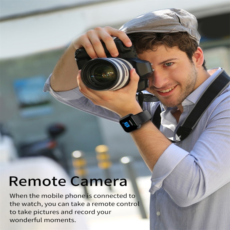 D20 1.3inch IPS Color Screen Smart Watch IP67 Waterproof,Support Call Reminder /Heart Rate Monitoring/Blood Pressure Monitoring/Sedentary Reminder(Silver) by bashfashion