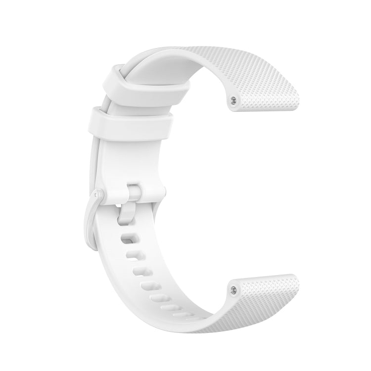 20mm Silicone Watch Band For Huami Amazfit GTS / Samsung Galaxy Watch Active 2 / Gear Sport(White) by bashfashion