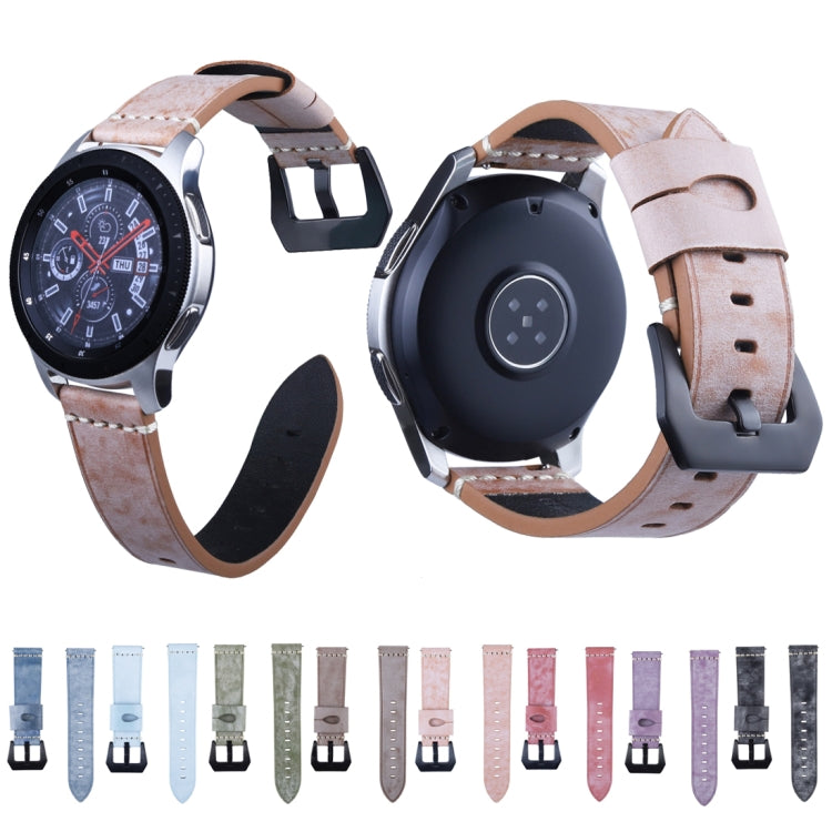 22mm Leather Watch Band For Huawei Watch GT2e / GT2 46mm(Red) by bashfashion