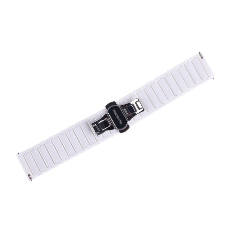 22mm For Huawei Watch GT2e GT2 46mm Ceramic Watch Band(White) by bashfashion