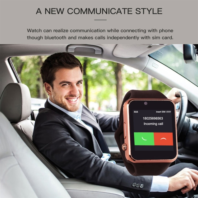 A1 1.54 inch IPS Screen Bluetooth Smart Watch Support Call Music Photography TF Card(Gold) by bashfashion