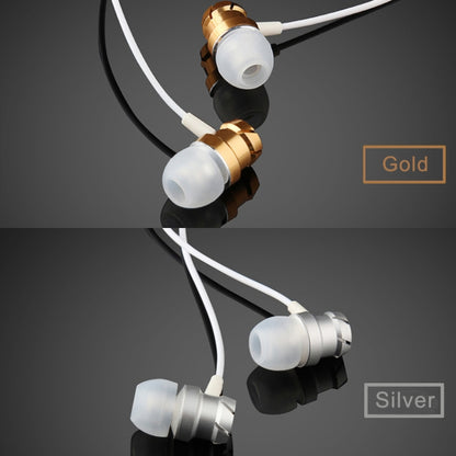 3.5mm Wired Headphones Handsfree Headset In Ear Earphone Earbuds with Mic for Xiaomi Phone MP3 Player Laptop(Gold) by bashfashion