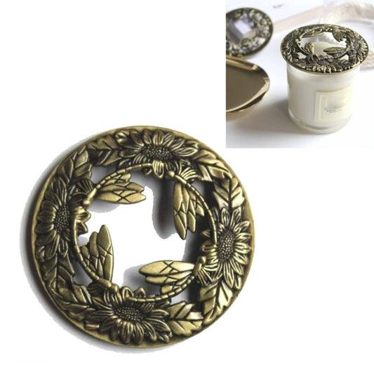 Built-in Wrought Iron Polythermal Anti-hanging Wall Scented Candle Zinc Alloy Smart Cover(Dragonfly) by bashfashion