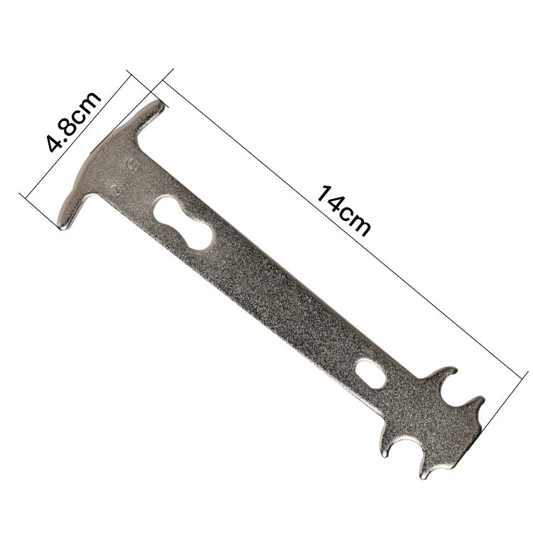 2pcs icycle Chain Test Caliper Mountain Bike Chain Wear Replacement Detection Rail Tool by bashfashion