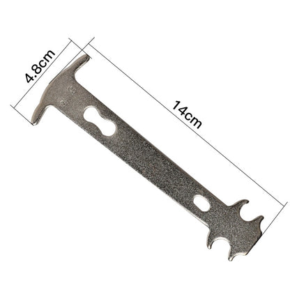 2pcs icycle Chain Test Caliper Mountain Bike Chain Wear Replacement Detection Rail Tool by bashfashion