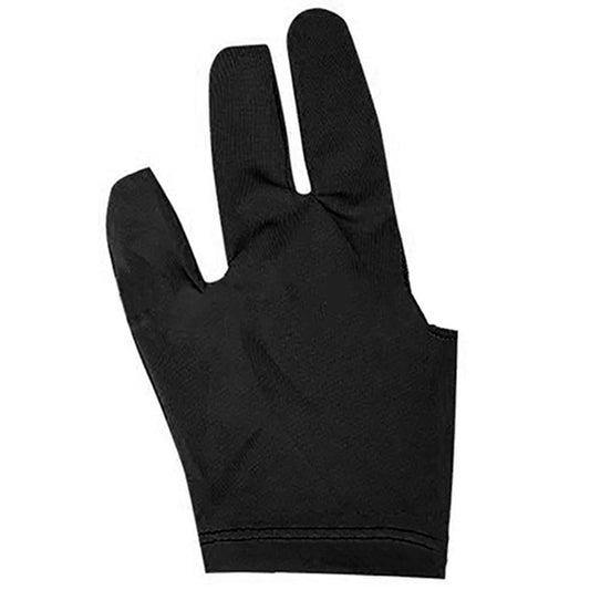 10 PCS Spandex Snooker Billiard Cue Glove Pool Left Hand Open Three Finger Snooker Accessory(Black) by bashfashion
