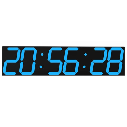 Creative LED Digital Wall Clock Multi-function WIFI Clock, Style:6 Bit Sealed Box WIFI(Ice Blue) by bashfashion