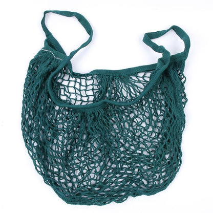 Mesh Shopping Bag Reusable String Fruit Storage Handbag Totes Women Shopping Mesh Net Woven Bag Shop Grocery Tote Bag(Yellow) by bashfashion