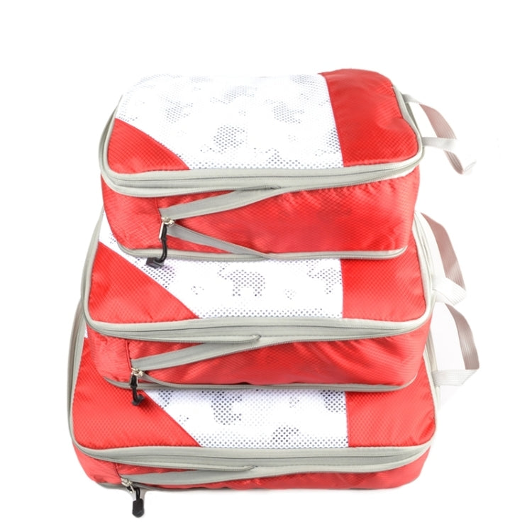 3 in 1 Travel Bag Storage Organizer Set Bags Shoe Luggage Suitcase Clothes Organizer(Orange) by bashfashion