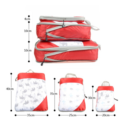 3 in 1 Travel Bag Storage Organizer Set Bags Shoe Luggage Suitcase Clothes Organizer(Orange) by bashfashion