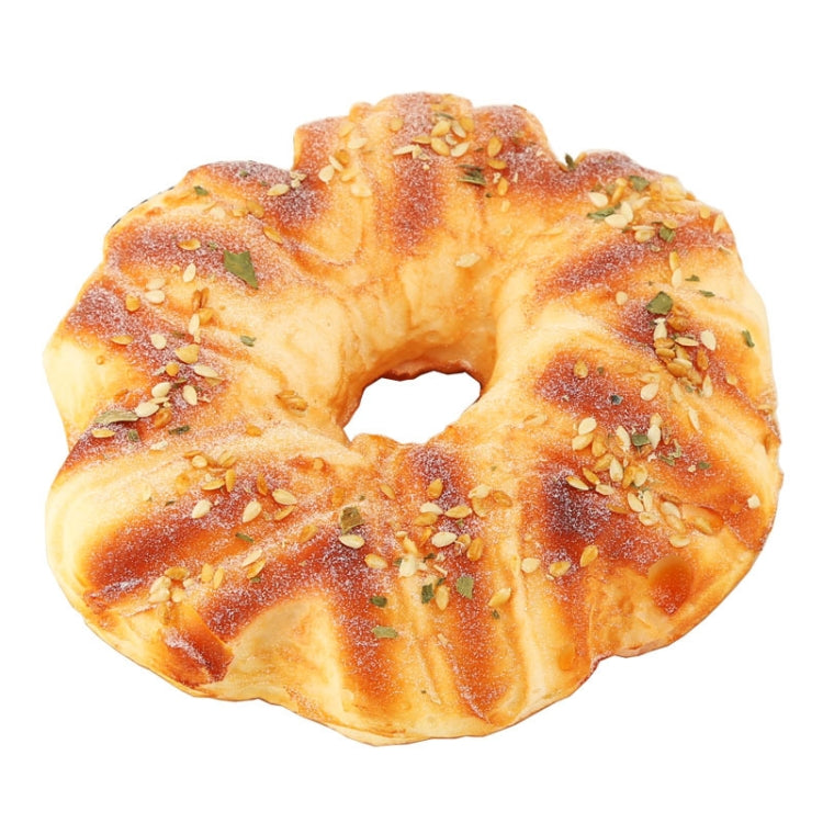 PU Simulation Circle Sesame Bread Model photography Props Home Engineering Window Display by bashfashion