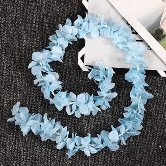 10 PCS 1M Simulation Orchids String Wedding Arrangement Flower Strip Stage Decoration Supplies(Blue) by bashfashion