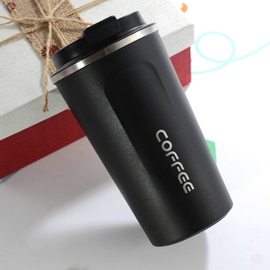Smart Version Double Stainless steel 304 Coffee Mug Car Thermos Mug Travel Thermo Cup 510ml(Black) by bashfashion