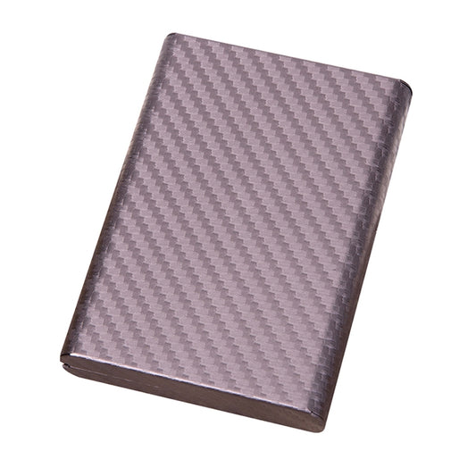 Aluminum Alloy Credit Card Bank Card Security Anti Magnetic Large Capacity Card Holder(Carbon Gray) by bashfashion