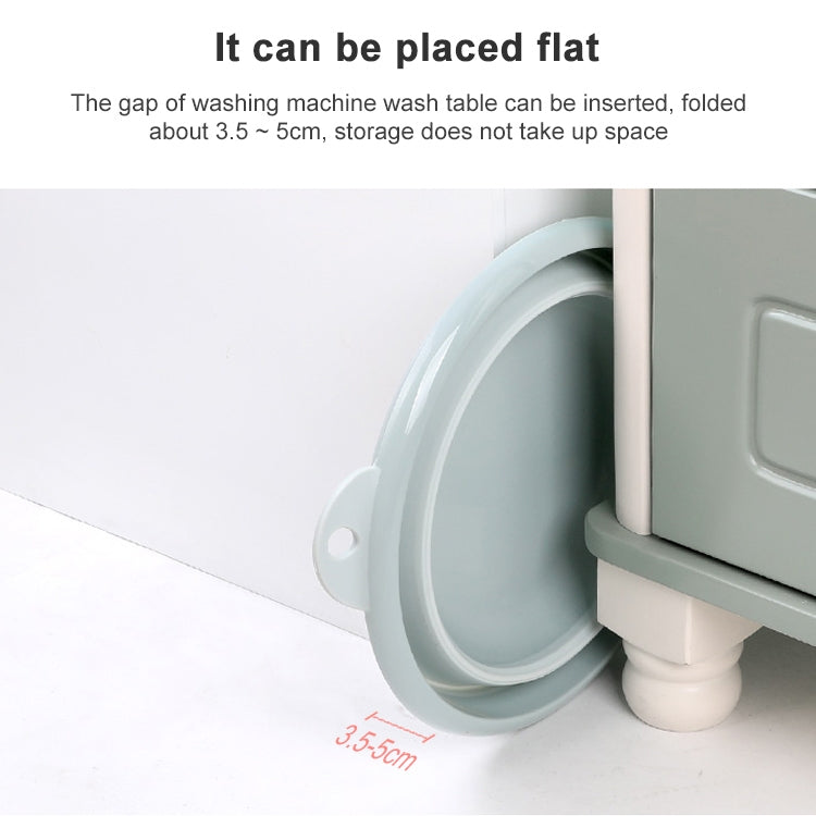 Folding Washbasin Outdoor Travel Portable Washtub, Size:9x25cm(Purple) by bashfashion