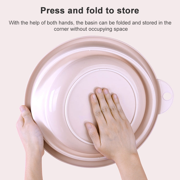 Folding Washbasin Outdoor Travel Portable Washtub, Size:9x25cm(Purple) by bashfashion