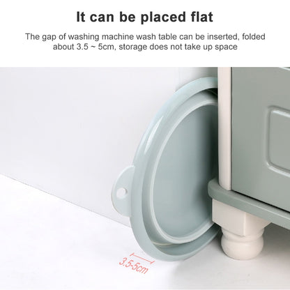 Folding Washbasin Outdoor Travel Portable Washtub, Size:12x32cm(Purple) by bashfashion