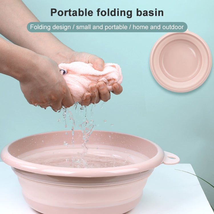 Folding Washbasin Outdoor Travel Portable Washtub, Size:12x32cm(Purple) by bashfashion