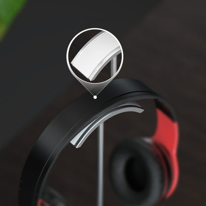 Aluminum Alloy Headset Bracket Weaving Headset Metal Display Stand(Silver) by bashfashion