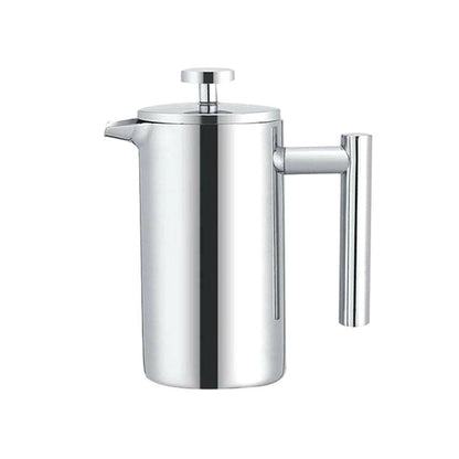 304 Stainless Steel French Pressure Coffee Pot Hand Made Tea Pot, Capacity:350ml by bashfashion