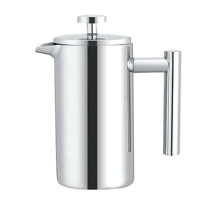 304 Stainless Steel French Pressure Coffee Pot Hand Made Tea Pot, Capacity:800ml by bashfashion
