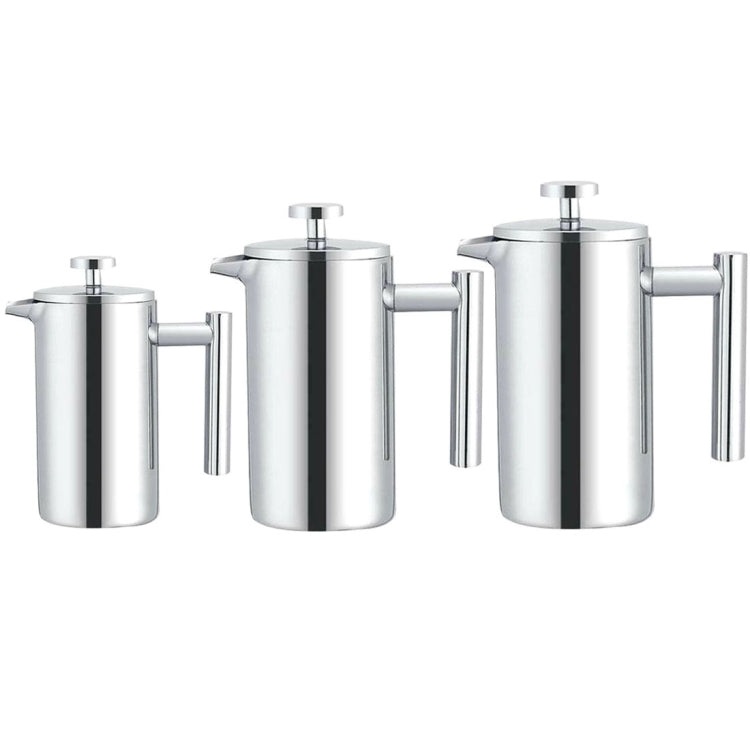 304 Stainless Steel French Pressure Coffee Pot Hand Made Tea Pot, Capacity:1000ml by bashfashion