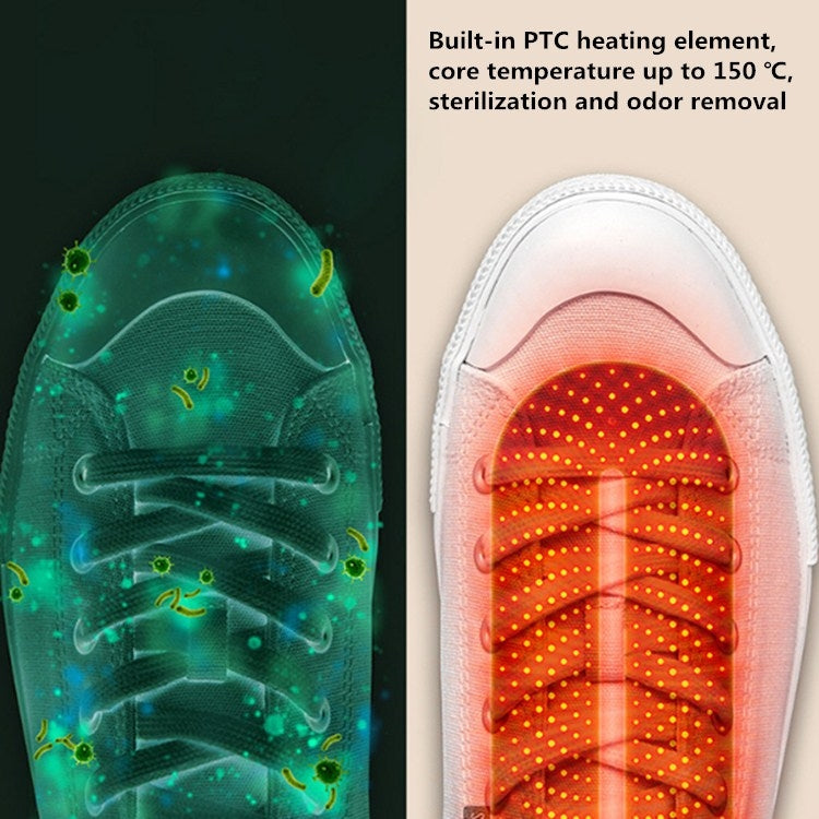 SOTHING 220V Shoe Dryers Deodorization Sterilization Quick Drying Dryer Winter Shoes Heater, CN Plug, Style:Wired Control Timer(Blue) by bashfashion