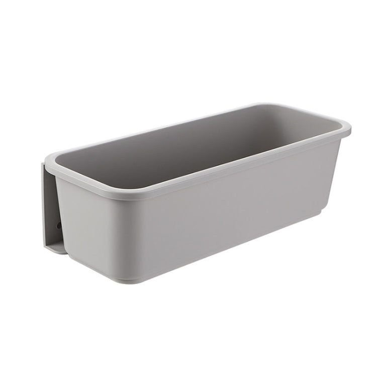 Wall-mounted Drawer Type Kitchen Spice Rack Perforation-free Household Cabinets & Kitchenware Storage Rack(Gray) by bashfashion