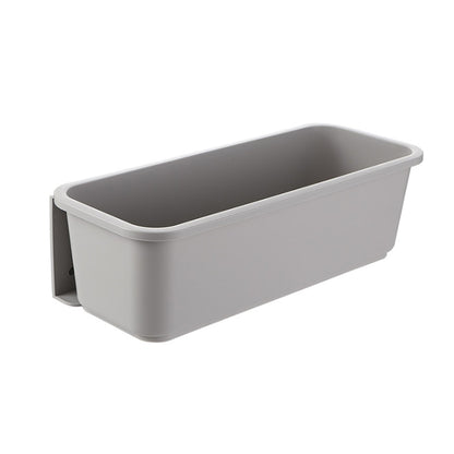 Wall-mounted Drawer Type Kitchen Spice Rack Perforation-free Household Cabinets & Kitchenware Storage Rack(Gray) by bashfashion