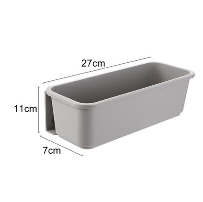 Wall-mounted Drawer Type Kitchen Spice Rack Perforation-free Household Cabinets & Kitchenware Storage Rack(Gray) by bashfashion